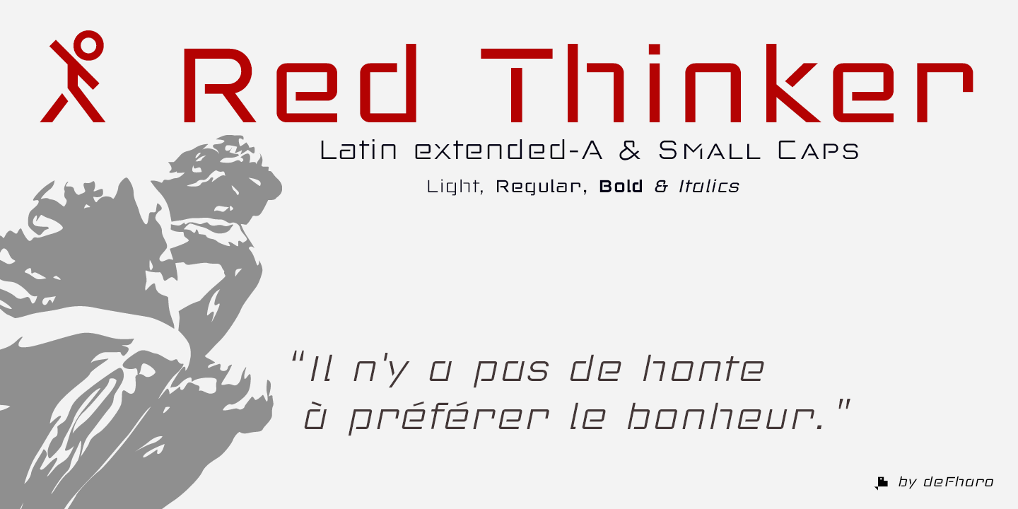 Ejemplo de fuente Red Thinker #4